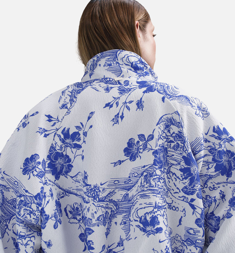 NSW Jacquard Womens Track Jacket - White/Hyper Royal