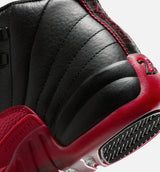 Air Jordan 12 Retro Flu Game Grade School Lifestyle Shoe - Black/Varsity Red