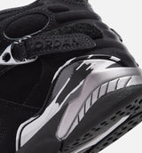 Air Jordan 8 Retro Chrome Black And Light Graphite Preschool Lifestyle Shoe - Black/White/Light Graphi