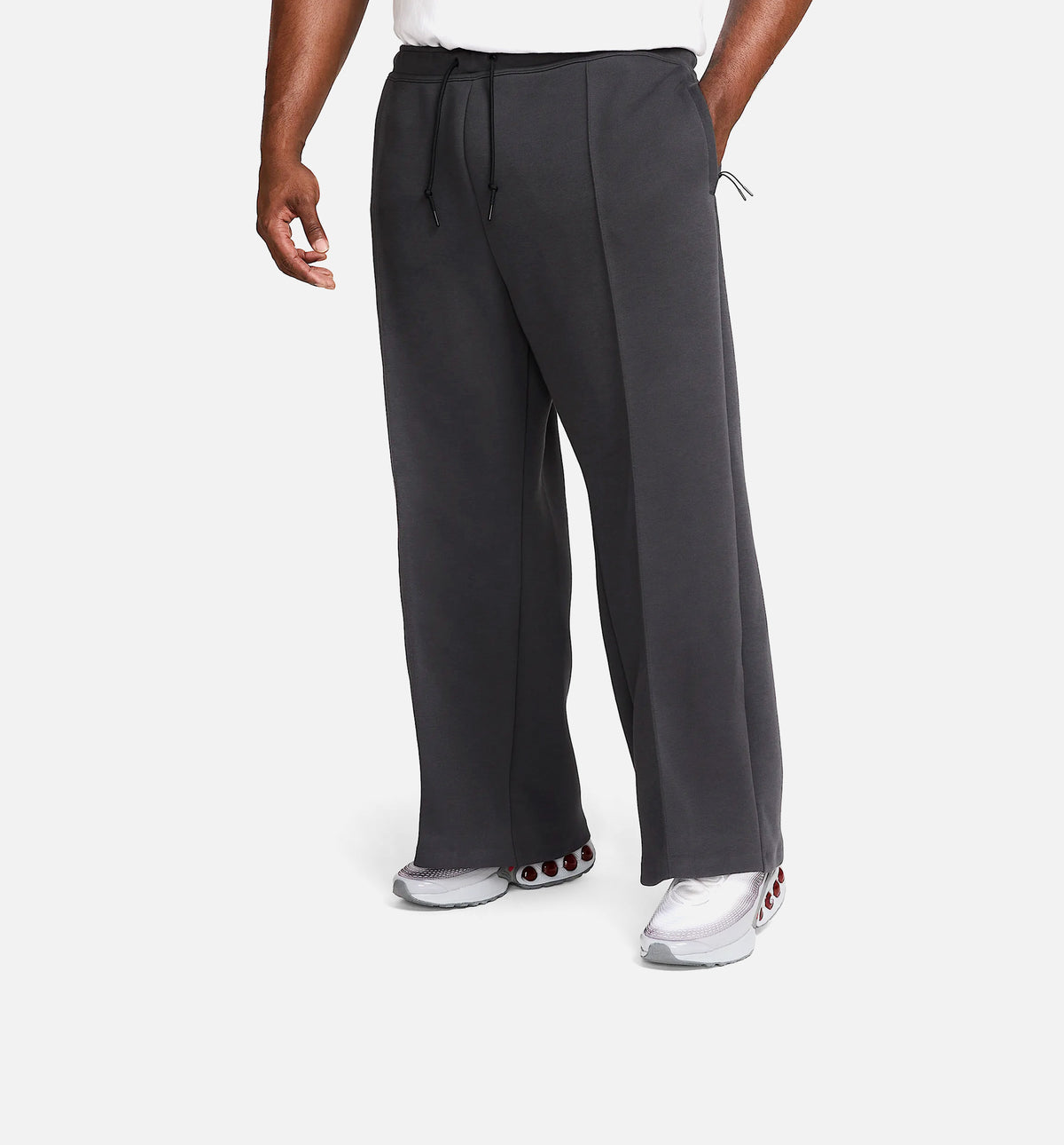 Nike HJ0695-060 Tech Fleece Wide Leg Mens Pant - Black/Black