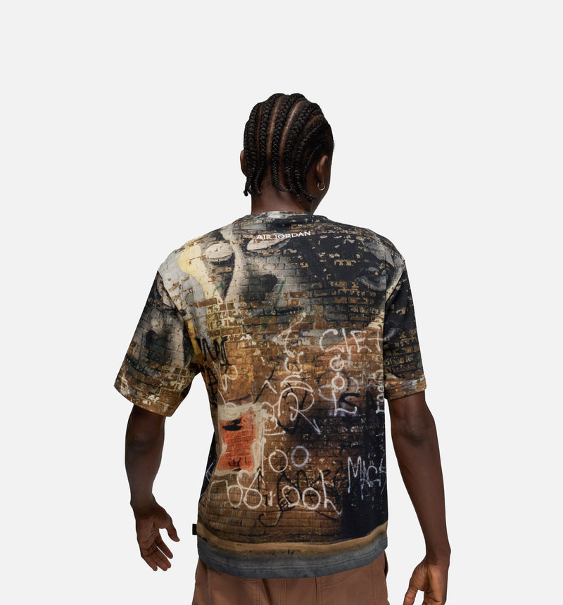 85 Graphic Mens Short Sleeve Shirt - Off Noir/Sail