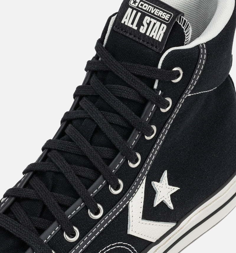 Star Player 76 High Top Mens Lifestyle Shoe - Black/Vintage White