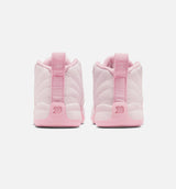 Air Jordan 12 Retro Pearl Pink Infant Toddler Lifestyle Shoe - Pearl Pink/Medium Soft Pink