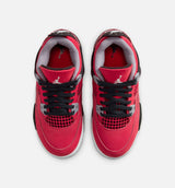 Air Jordan 4 Retro Toro Bravo Preschool Lifestyle Shoe - Fire Red/White/Black/Cement Grey Free Shipping