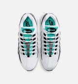 Air Max 95 OG Big Bubble Black Border Mens Lifestyle Shoe - White/Hyper Jade/Black/Metallic Silver