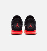 Air Jordan 4 Retro Black Infrared 23 Preschool Lifestyle Shoe - Black/Infrared 23/Bright Mango