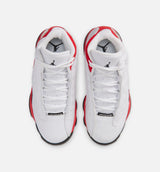 Air Jordan 13 Retro White And University Red Preschool Lifestyle Shoe - White/Black/True Red