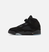 Air Jordan 5 Retro Halloween Grade School Lifestyle Shoe - Black/Picante Red/Glow N The Dark