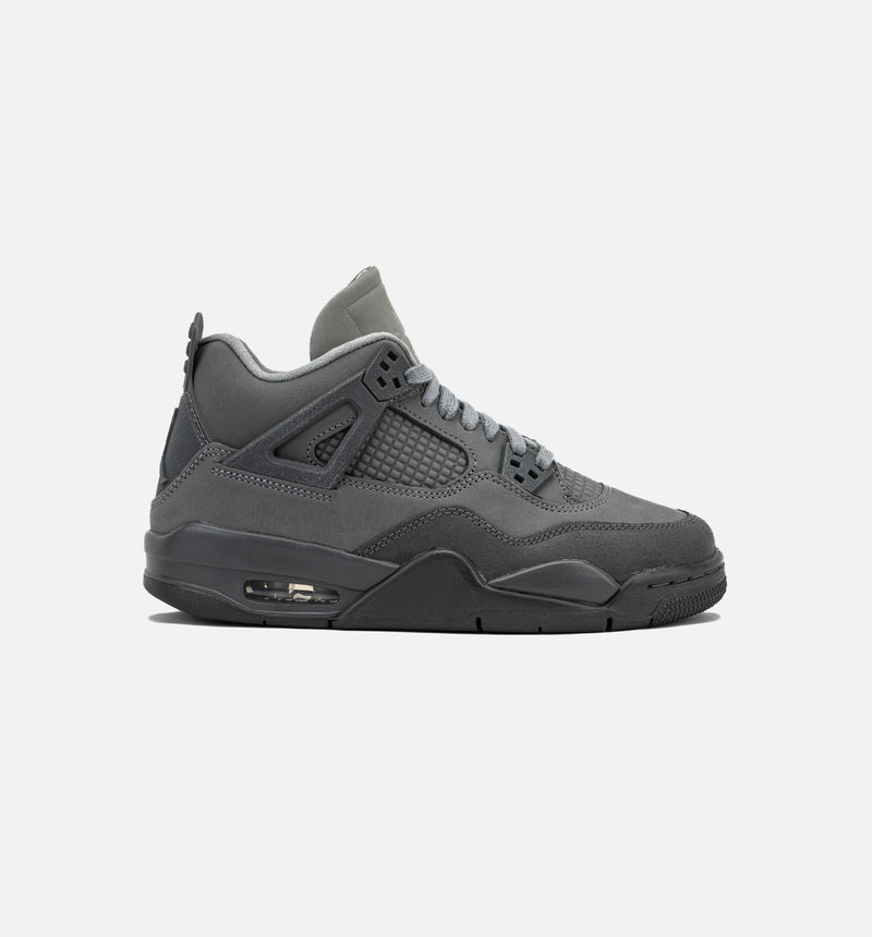 Air Jordan 4 Retro SE Wet Cement Grade School Lifestyle Shoe - Smoke Grey/Iron Grey/Cement Grey/Particle Grey