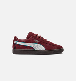 PUMA 396521 01
 One Piece Suede Red Haired Shanks Mens Lifestyle Shoe - Red/Blue Image 0