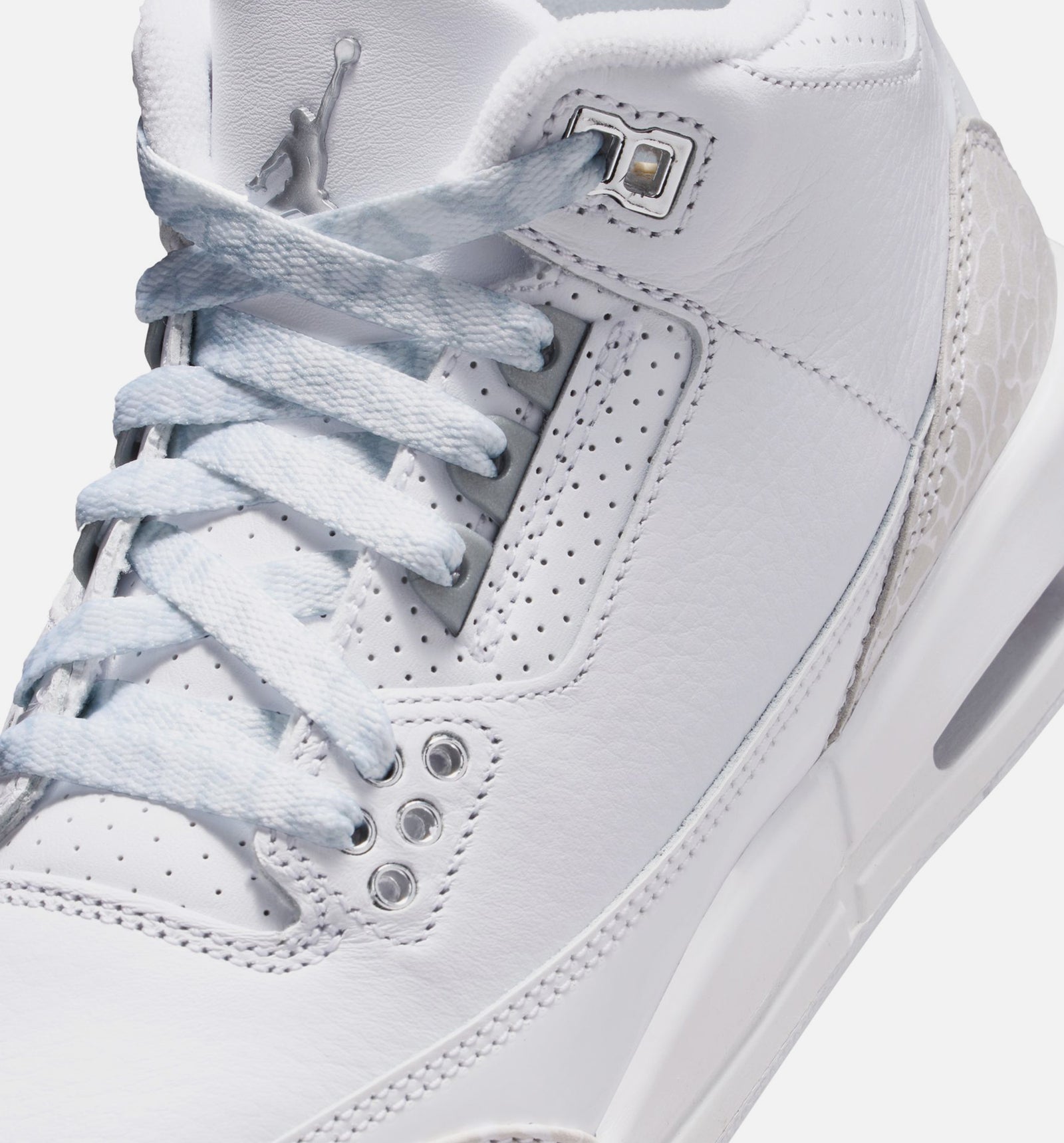 Jordan DM0967-111 Air Jordan 3 Retro White And Silver Grade School