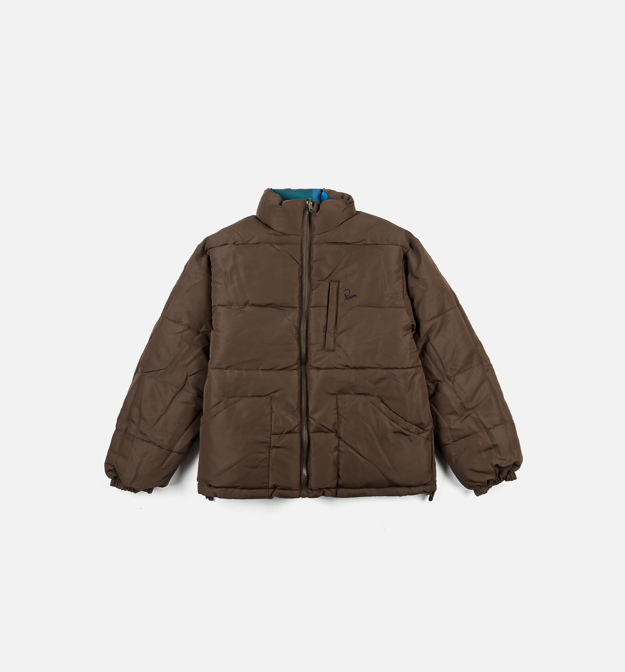 Parra 54435-BRWN Protect The Sun Reversible Puffer Mens Jacket