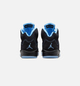 Air Jordan 5 Retro Black Carolina Mens Lifestyle Shoe - Black/University Blue/White