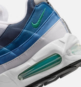 Air Max 95 Big Bubble Slate Mens Lifestyle Shoe - White/Emerald Green/Lake Blue