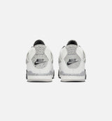 Air Jordan 4 Retro White Cement Preschool Lifestyle Shoe - Summit White/Fire Red/Cement Grey/Black