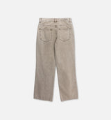 Washed Twill Indigo Mens Jean - Taupe