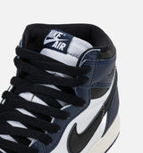 Air Jordan 1 Retro High OG Midnight Navy Grade School Lifestyle Shoe - Midnight Navy/White