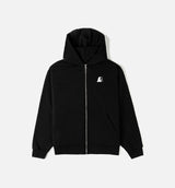 Beniga Logo Zip Up Mens Hoodie - Black/White