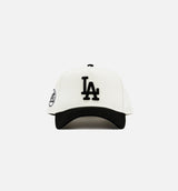 Los Angeles Dodgers Chrome Logo 9Forty Snapback Mens Hat - Black/White