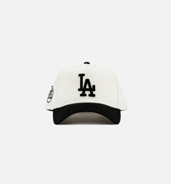 NEW ERA 70819727
 Los Angeles Dodgers Chrome Logo 9Forty Snapback Mens Hat - Black/White Image 0