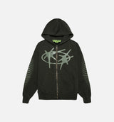 Studio Star Zip Up Mens Hoodie - Black