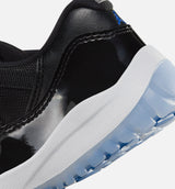 Air Jordan 11 Retro Low Black and Varsity Royal Preschool Lifestyle Shoe - Black/Varsity Royal/White