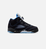 Air Jordan 5 Retro Black Carolina Grade School Lifestyle Shoe - Black/University Blue/White Free Shipping