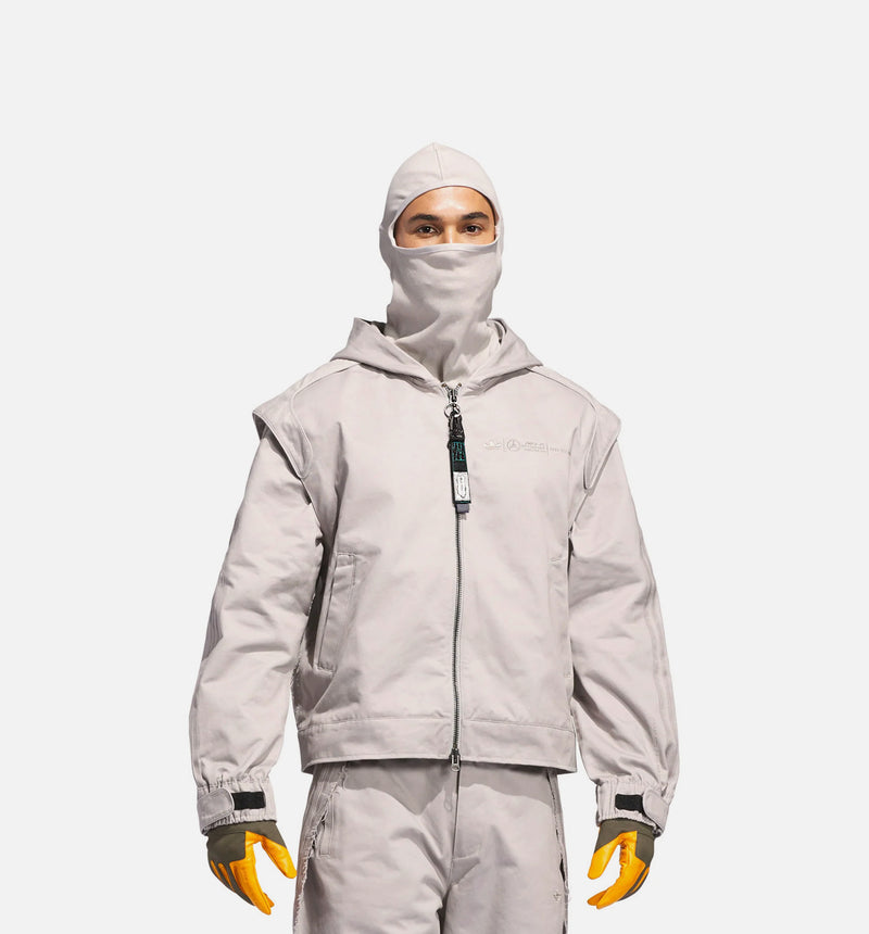 Bad Bunny x Mercedes AMG Petronas F1 Zip Up Mens Jacket - Granite