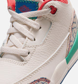 Air Jordan 3 Retro Play Your Way Infant Toddler Lifestyle Shoe - Chalk/Track Red/True Blue/Kinetic Green Free Shipping