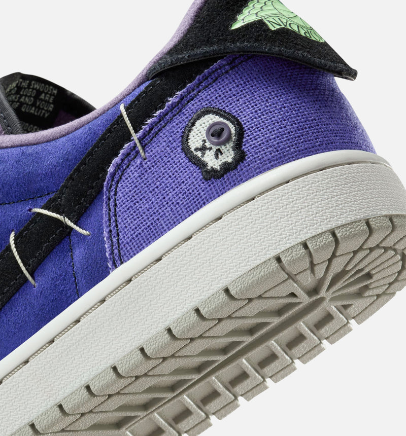 Air Jordan 1 Low OG Regency Purple and Dark Raisin Mens Lifestyle Shoe - Regency Purple/Vapor Green/Black/Dark Raisin/Daybreak/Light Silver