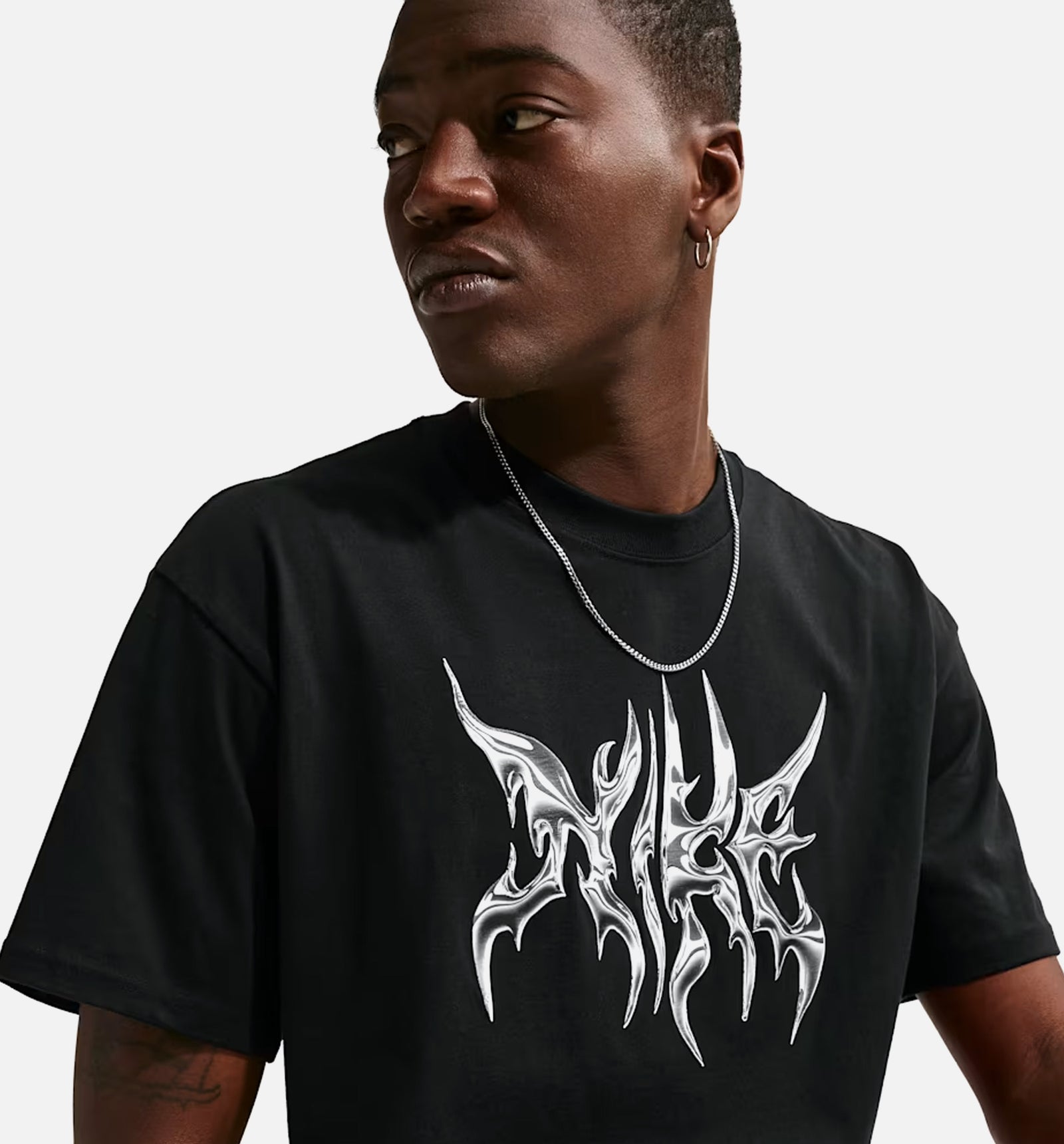Nike II3761-010 Sportwear Boxy Mens Short Sleeve Shirt - Black