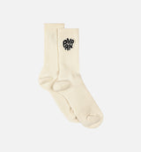 1976 Logo Crew Mens Socks - Off White