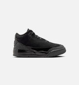 Air Jordan 3 Retro Black Cat Preschool Lifestyle Shoe - Black/Dark Charcoal/Black Free Shipping