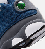 Air Jordan 13 Retro Navy And Flint Grey Grade School Lifestyle Shoe - Navy/University Blue/Flint Grey/White Free Shipping