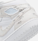 Air Jordan 1 Mid SE Mens Lifestyle Shoe - White/White/White/Field Silver