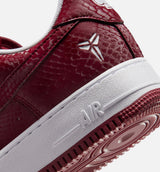 Kobe Air Force 1 Low Merion Mens Lifestyle Shoe - Team Red/White