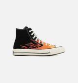 Chuck 70 High Top Fire Mens Lifestyle Shoe - Black/Red/Yellow