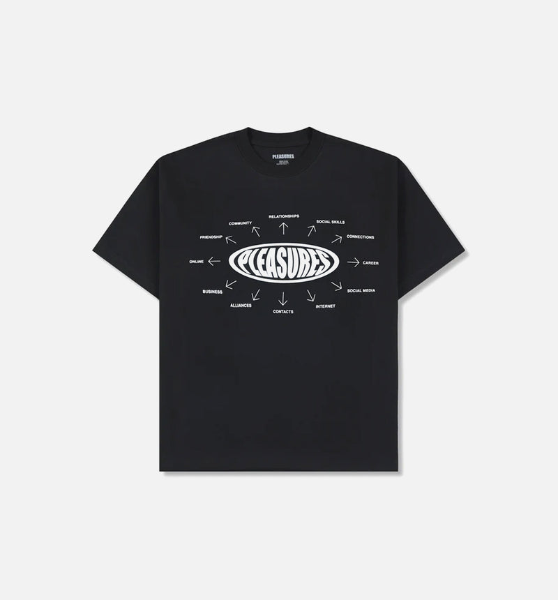 Overview Logo Mens Short Sleeve Shirt - Black