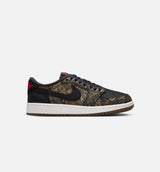Air Jordan 1 Retro Low OG Laser Black And Varsity Red Grade School Lifestyle Shoe - Black/Varsity Red/Summit White