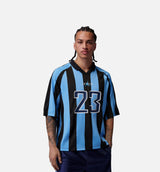 Brooklyn Terrace Mens Short Sleeve Shirt - University Blue/Black