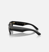 Mega Wayfarer Asap Mens Sunglasses - Black/Gold