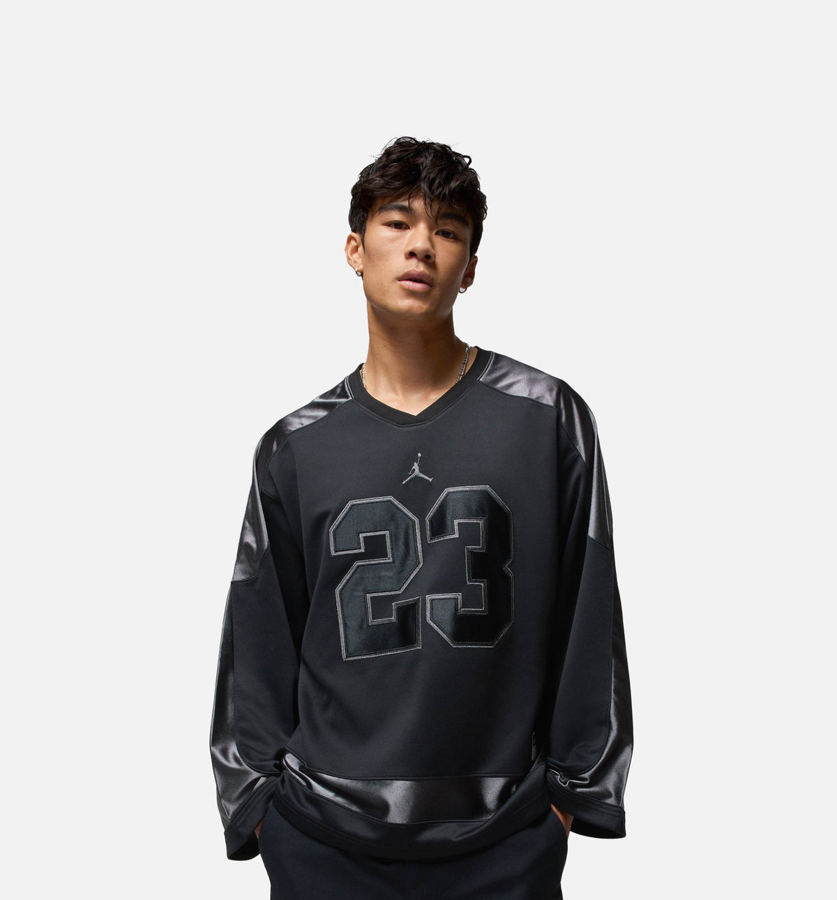 Jordan HV0109-010 Brooklyn Collegiate Hockey Mens Jersey - Black