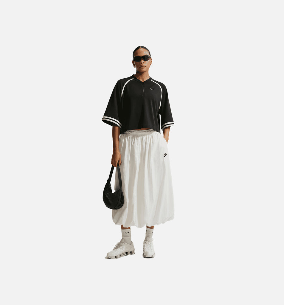 Nike IF0340-010 Oversized Drop Shoulder Womens Short Sleeve Shirt