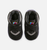 Air Jordan 8 Retro Aqua Infant Toddler Lifestyle Shoe - Black/Multi Color/Bright Concord/Multi Color