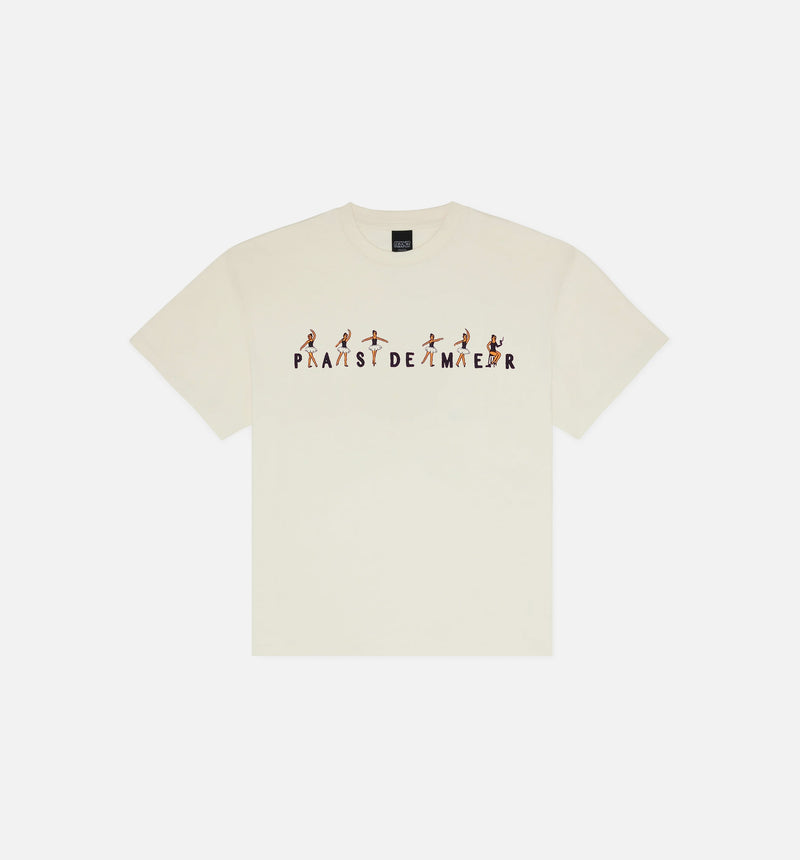 Ballet Mens Short Sleeve Shirt - Cream