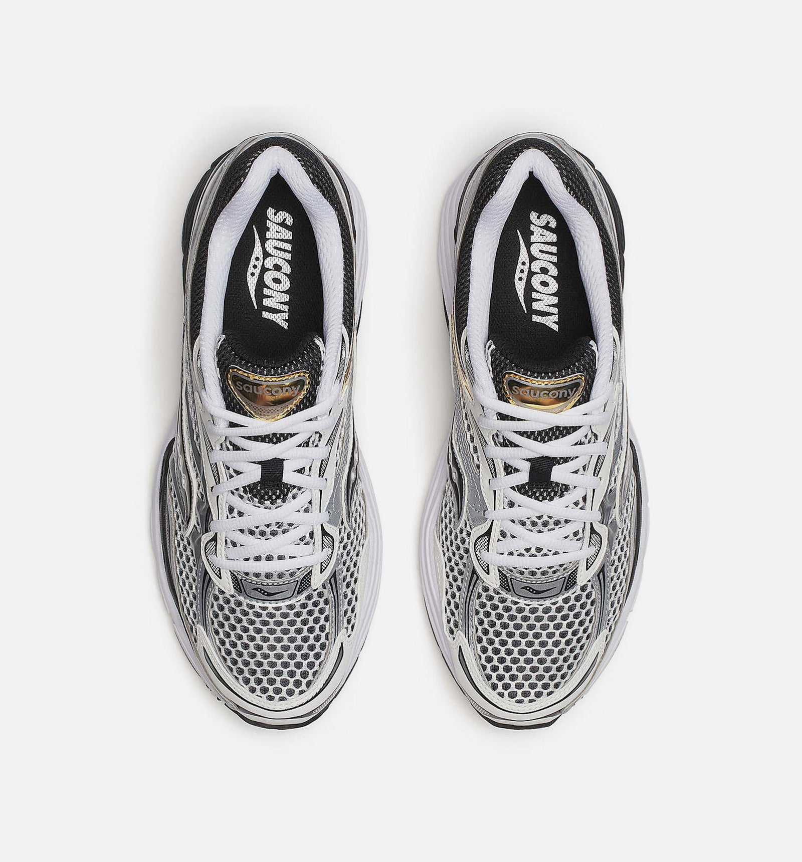 Saucony ProGrid Omni 9 White Silver Gold S70739 9 Size 10 Mesh Running Sneaker Men main image 2