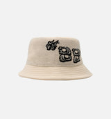 #88 Jacquard Bucket Mens Hat - Bone