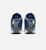 Air Jordan 13 Retro Navy And Flint Grey Preschool Lifestyle Shoe - Navy/University Blue/Flint Grey/White Free Shipping