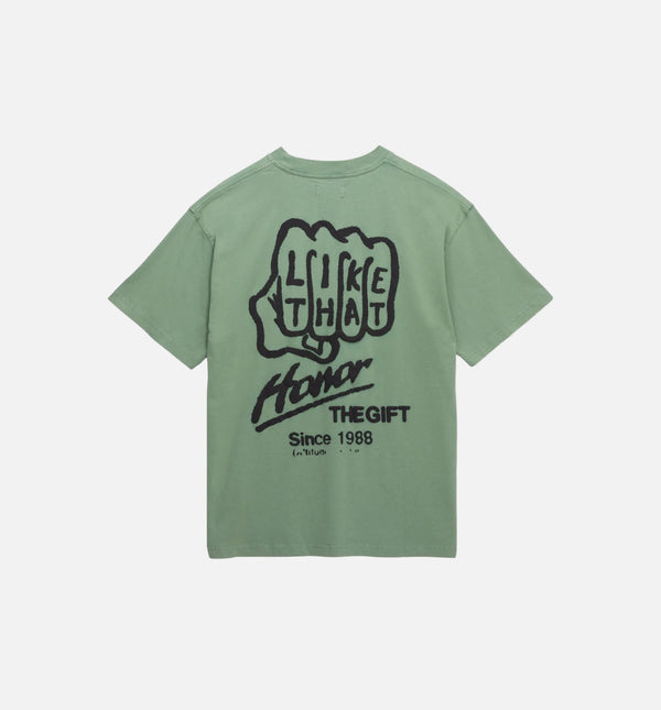 Adidas Consortium GK5096 032C Mens Short Sleeve Tee - White/Green