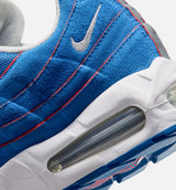 Air Max 95 OG Big Bubble Lawson Mens Lifestyle Shoe - White/Metallic Silver/Blue Sapphire/Light Smoke Grey/Action Red
